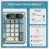 RK ROYAL KLUDGE S98 Mechanical w/Smart Display & Knob, Top Mount 96% Wireless Mechanical V413-RKS98-CL-CSWITCH