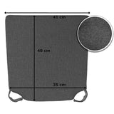 Trapezoidal Chair Cushions Set of 4 Comfortable Seat with Inner and Outer Velcro Dimensions 42cm V1188-TR101-33241-1