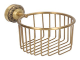 Brass Antique Toilet Roll Holder Punch Free Stable Wall Mount Paper Towel Rack for Bathroom V1294-YM0626-3112220089411