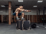 3 in 1 Plyometric Jump Box, 16/14/12 Inch Wooden Plyo Box, Platform & Jumping Agility Box, Anti-Slip V952-SHYTX161412Y7DDXDV0