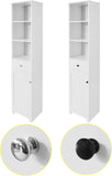 Tall Bathroom Storage Cabinet 3 Shelves, White V178-64884