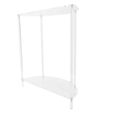 Acrylic Side Table Semiellipse 2 Tier Small Nightstand for Living Room Bedroom Bedside Wall V1294-YM0901-3116240035011