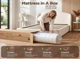 Giselle 20cm Firm King Single Mattress Pocket Spring for Bedroom or Guest Room MATTRESS-E-NATURAL-20-KS