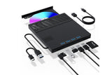 USB 3.0 & Type-C External DVD Drive with 7-in-1 Function - CD/DVD Burner & Card Reader for Laptop V1263-JX-6365