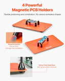 VEVOR Magnetic Helping Hands Soldering Station Vice Magnifying Lamp 4 PCB Holder V952-FZSHJZ4GFZS4A02P8001V9
