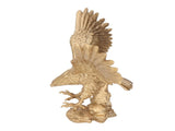Majestic Eagle Statue Eagle Sculpture Tall Eagle On Rocks Statue Resin Ornament for TV Wine V1294-YM0901-3115230086911