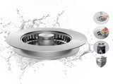 Upgraded 3 in 1 Bathroom and Kitchen Sink Drain Strainer V1258-DP02-C-830