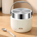 304 Stainless Steel Thermal Food Jar Long Lasting Warmth 6-12H Leakproof with Folding Spoon Commute V1385-BWFH-WU-904-011