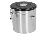 Coffee Beans Canister with Exhaust Valve Stainless Steel Storage Sealing Container with SpoonSilver V1294-YM0901-3118210141912