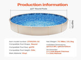 27-ft Round Above Ground Pool Liner, Unibead Pool Liners, Standard Gauge, 52inch Wall Height, V952-YCNCROUND27FS7V0CV0