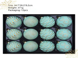 12-Piece Dopamine Christmas Ball Gift Set 8cm polystyrene, shatterproof and durable, V1232-DBAZSQ-SD-005
