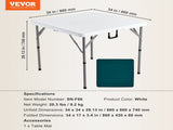 Mahjong Table, Fold-in-Half 4 Player Card Table with Wear-Resistant Green Tabletop, Portable V952-SDMJZBSWZDSTQ0FNSV0