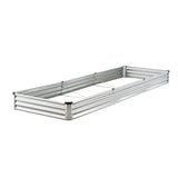 Metal Raised Garden Bed, 12 x 4 x 1 ft Outdoor Galvanized Box, with Open Bottom, Large V952-JSFXZZCZFXDXNWRELV0
