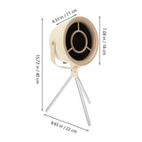 1Set Portable Exhaust Fan Plated Silver Desktop Cooker Hood for Kitchen Use V1369-AZ3-W-19322