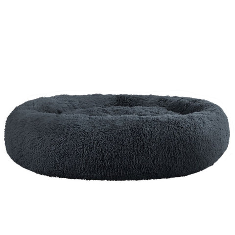 i.Pet Pet Bed Dog Cat 110cm Calming Extra Large Soft Plush Dark Grey PET-BED-D110-DKGR