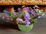 Large Planter Pots Outdoor - 4" Ribbed Flower Pots with Drainage Holes, Lightweight Stackable V1366-AZ2-W-16550