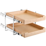 VEVOR 2Tier Pull Out Cabinet Organizer Soft Close Slideout Wood Drawer 17"W x 21"D V952-LCSCTJMS2C204G5H5V0