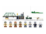 Sluban B0981 Model Kit WWII Battle of Budapest Winter Counter Attack Military Bridge Checkpoint SLB0981