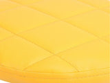 Low Roller Seat PU Leather Low Stool Mute Wheel Swivel Low Height Round Roller Chair for Home Office V1294-YM0901-3116240026813