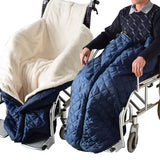 Lightweight Thickened Wheelchair Blanket with Plaid Outer Fabric, Windproof Warm Berber Fleece V1189-LC-DG-00039