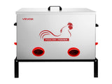 Automatic Chicken Feeder, 38.56 kg Capacity, 6 Feeding Ports No-Waste Poultry Feeder with Built-In V952-JQWLQ85LBS6KPAOVX001V0