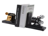 One Pair Shelf Book Ends Movie Projector Designed Resin Bookend Decoration for Study Home Office V1294-YM3115220102911-0421