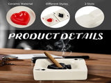 2 Pcs Cool Ashtray Creative Poker Ceramic Cigarette for Stoners Accessories Home Office Stoner Room V1259-DP01-A-1161
