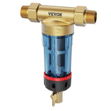 Spin Down Filter, 40 Micron Whole House Sediment Filter for Well Water, 3/4" G-M 1" G-M 3/4" V952-SDCXQZSGLQFCT30OFV0