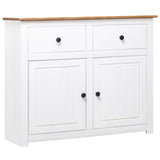 Sideboard White 93x40x80 Cm Solid Pinewood 43_282699