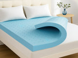 Giselle 12cm Memory Foam Mattress Topper Ventilated Cool Gel Bamboo Cover Queen MATTRESS-TOP-VH-GEL-12-Q