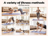 Everfit Pilates Board Foldable Reformer Multi Functional Exercise Trainer Purple ABD-BOARD-4IN1-PP