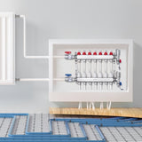 7-Branch Heat Manifold, 1/2" PEX Tubing Manifold, Stainless Steel PEX Manifold for Hydronic V952-DRFSQBXG7HLG5ODPQV0