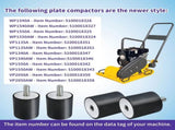4 Pack New Upgrade Tamper Rubber Shock Mount Compatible with Wacker Neuson Plate Compactor Rammer V1259-DP01-A-5394