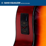 Karrera Electronic Acoustic Guitar 41in - Sunburst EAC41-EQ-SB