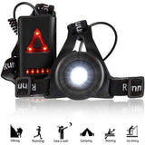 Reflective Running Gear with LED Chest Light, Weatherproof Night Running Vest V1263-JX-3843