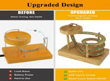 Electromagnetic Perpetual Motion Toy with Built-in Battery Scientific Desk Decor, Stress Relief & V1107-CS-DCJSYDJ