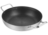 Double Handle Non Stick Cooking Pot Silver 1Set Easy to Clean Japanese Style V1192-AZ-W-27636