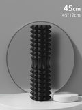Black High-Density 3D Trigger Point Foam Roller - Solid Core Massager for Deep Tissue Muscle V888-ELOSUNG36044