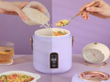 Mini Rice Cooker Efficient Heating Insulated Portable Multifunction Soup Porridge Stewpot for Home V1294-YM0706-3113230210511