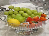 Fruit Plate Multifunctional Plastic Stylish Space Saving Decorative Snack Bowl for Candy Nuts V1294-YM0706-3118230262411