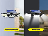 74 LED Solar Motion Sensor Light, 3 Brightness Modes Outdoor Wall Light, Suitable for Front Door, V1102-TYNZM001