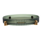 Round Rotating Organizer Tray for Home Rotating Tray in Green 1Set V1370-AZ4-17051