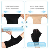 4 Pairs Arm Shaper and Thigh Slimmers Set, Elastic Compression Arm Shapers Upper Arm Sleeve V1188-CYX-J02-2704