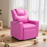 VEVOR Kids Reclining Chair PU Leather Toddler Recliner with Cup Holder V952-ETTYPGKFHS21PI6YW001V0