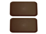 2pcs Food Tray Multifunctional Thickened Slip Resistance Chinese Fast Food Serving Tray for Dining V1294-YM0523-3118220042813