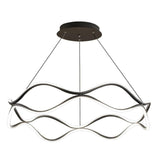 BAMDECOR A212/1 Black Modern Wavy Art Aluminum Light Fixture for Living Room Bedroom Indoor Decor V255-BAM-A212/1-BLK