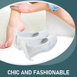 Vintage Embroidered Han Chinese Clothing Shoes White Cloth Rubber Sole Breathable V1369-AZ3-W-18481