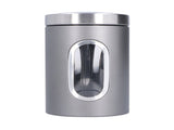3Pcs Storage Jar Stainless Steel Food Tea Nut Container with Window Durable and Large Capacity for V1294-YM0714-3117210172411