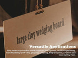 Clay Wedging Board with Convenient Built-in Handle - 24 x 18" Portable Clay Board for Ceramics, Clay V1258-DP02-C-910