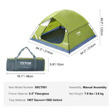 Camping Tent, 7 x 7 x 4 ft Fit for 6 Person, Waterproof Lightweight Backpacking Tent, Easy Setup, V952-LYZPBLXWDLNJBUREMV0